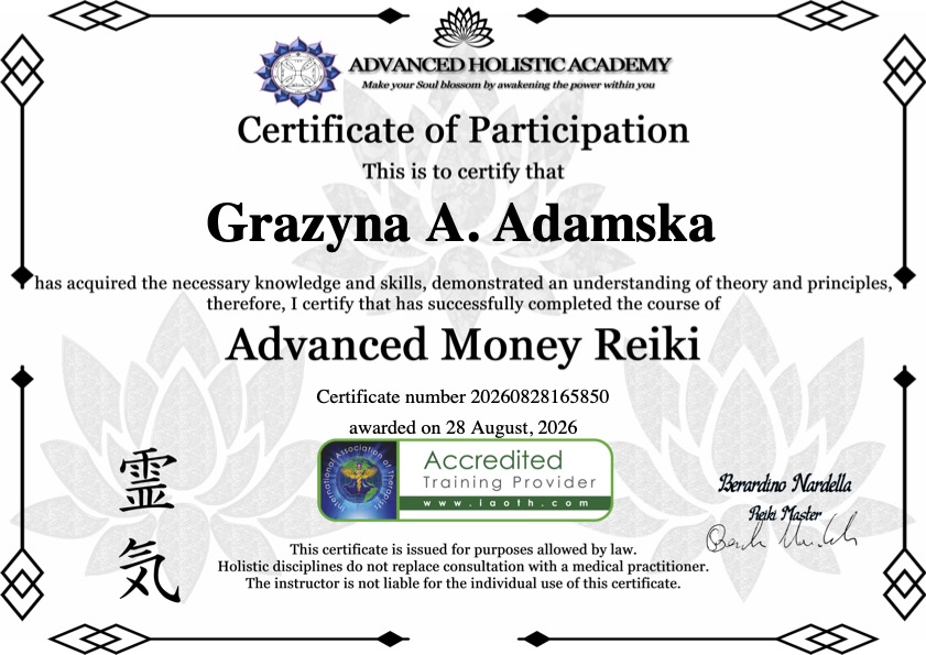 Advanced Money Reiki - Grażyna A. Adamska