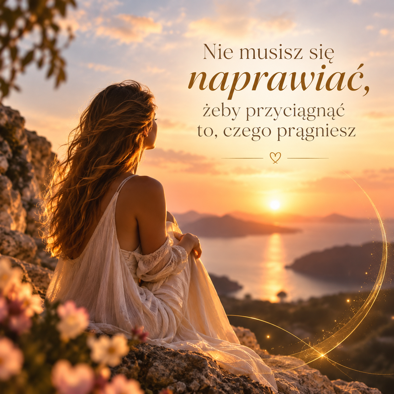 Nie musisz się naprawiać, żeby przyciągnąć to, czego pragniesz